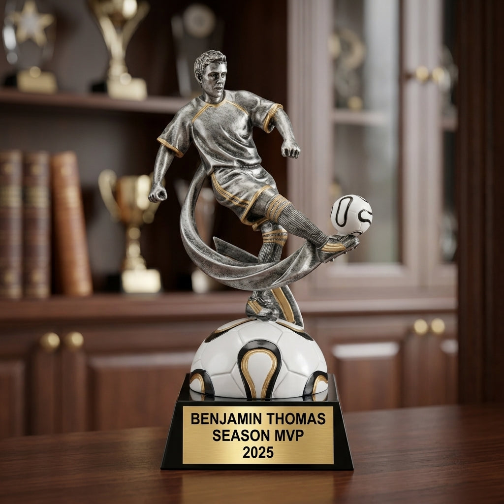 Personalized | Soccer Award | Custom Engraved | Soccer Trophy | Personalized Award | Player Recognition | Team MVP | Championship - View 4