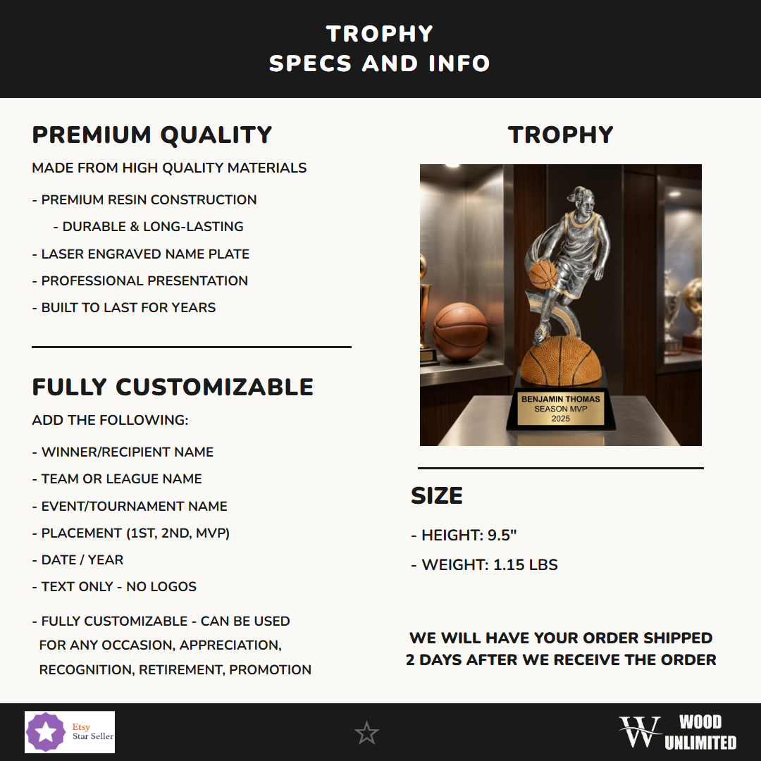 Sports Award Trophy 9.5"