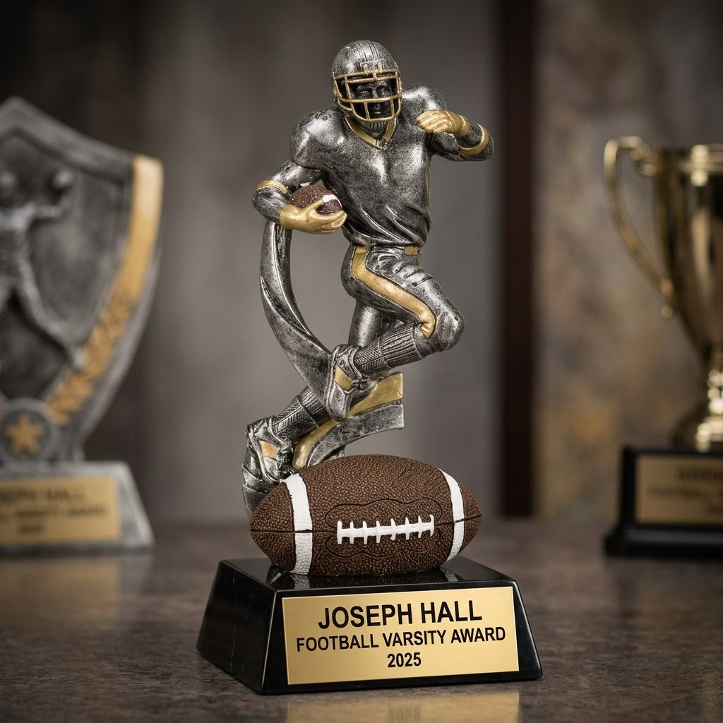 Personalized | Football Award | Custom Engraved | Football Trophy | Personalized Award | Engraved Trophy | MVP Award | Championship Trophy - View 3