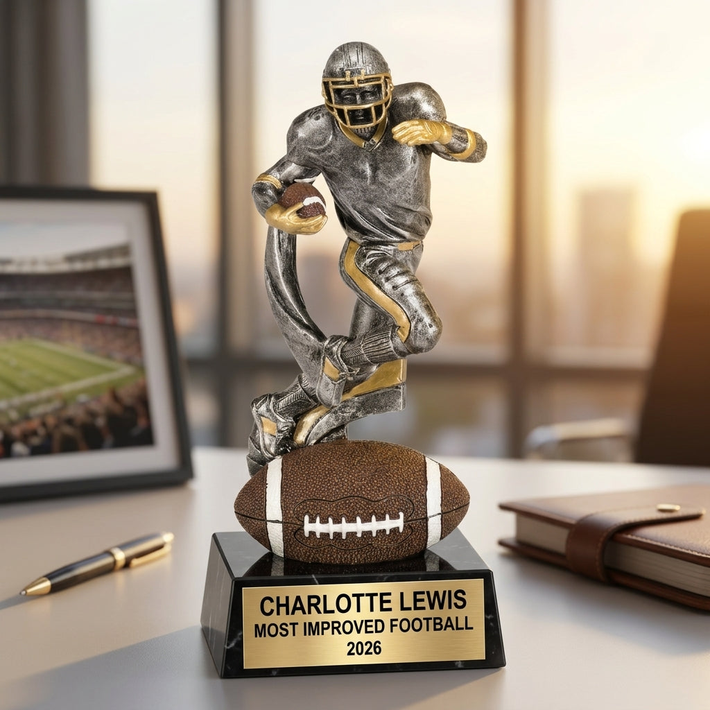 Personalized | Football Award | Custom Engraved | Football Trophy | Personalized Award | Engraved Trophy | MVP Award | Championship Trophy - View 5
