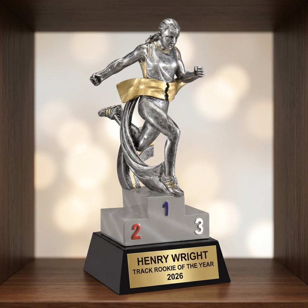 Personalized | Track & Field Award | Custom Engraved | Track Trophy | Running Award | Runner Gift | MVP Award | Cross Country - View 4
