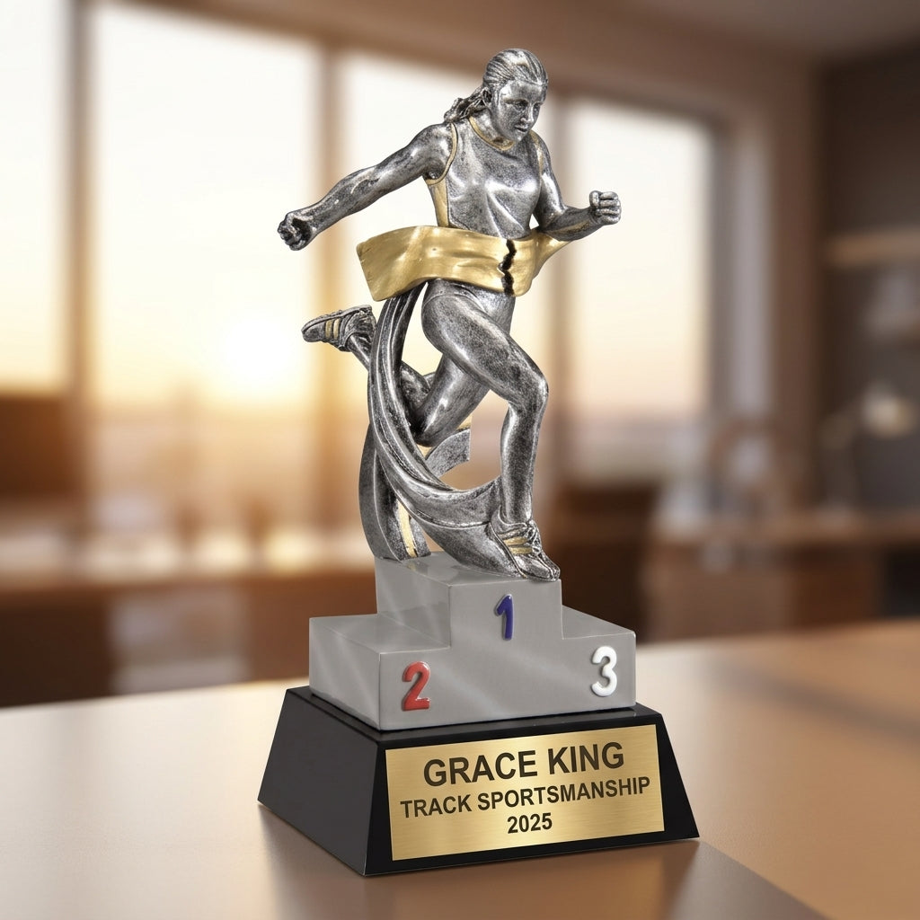 Personalized | Track & Field Award | Custom Engraved | Track Trophy | Running Award | Runner Gift | MVP Award | Cross Country - View 5