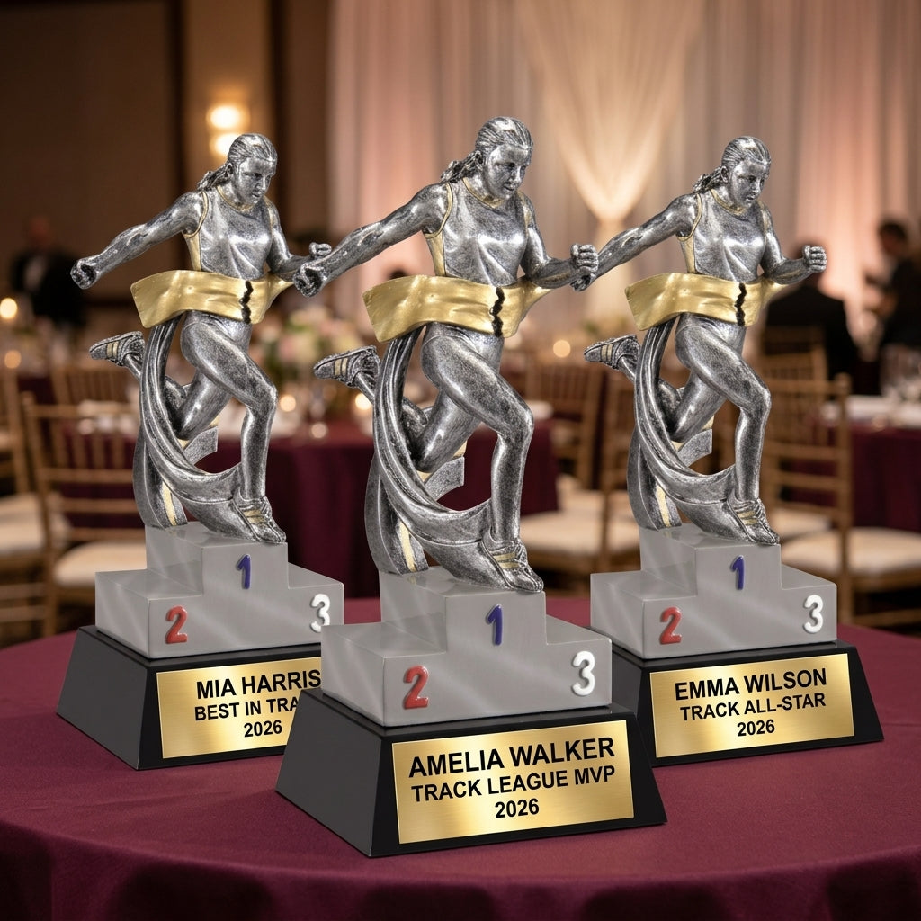 Personalized | Track & Field Award | Custom Engraved | Track Trophy | Running Award | Runner Gift | MVP Award | Cross Country - View 6