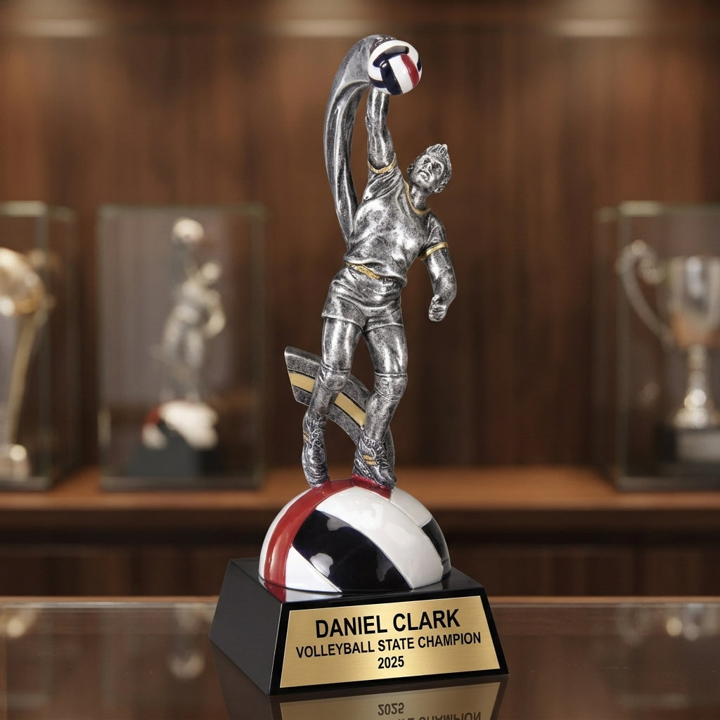 Volleyball Trophy Award | Personalized | Custom Engraved | Volleyball Gifts | Team Awards | Player Trophy - View 1