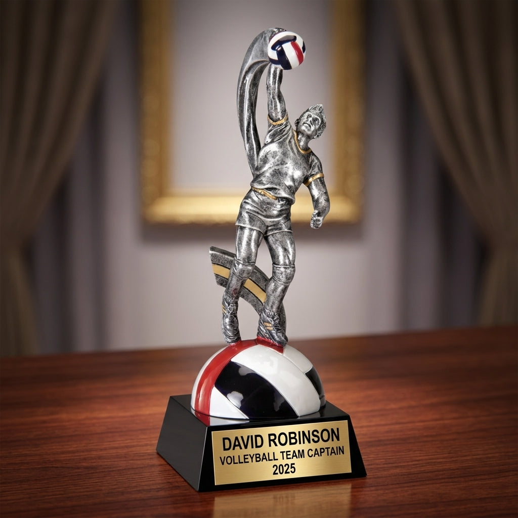 Volleyball Trophy Award | Personalized | Custom Engraved | Volleyball Gifts | Team Awards | Player Trophy - View 2