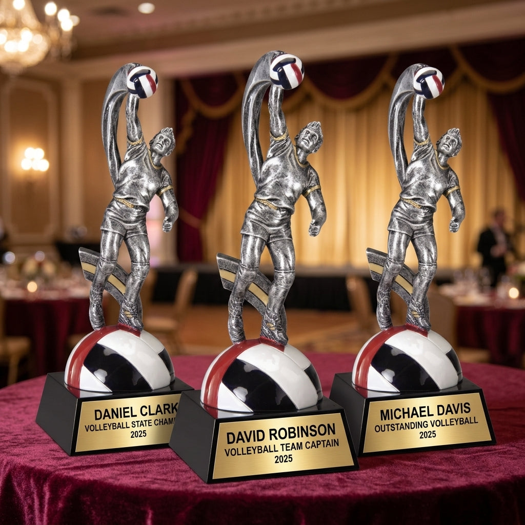 Volleyball Trophy Award | Personalized | Custom Engraved | Volleyball Gifts | Team Awards | Player Trophy - View 6