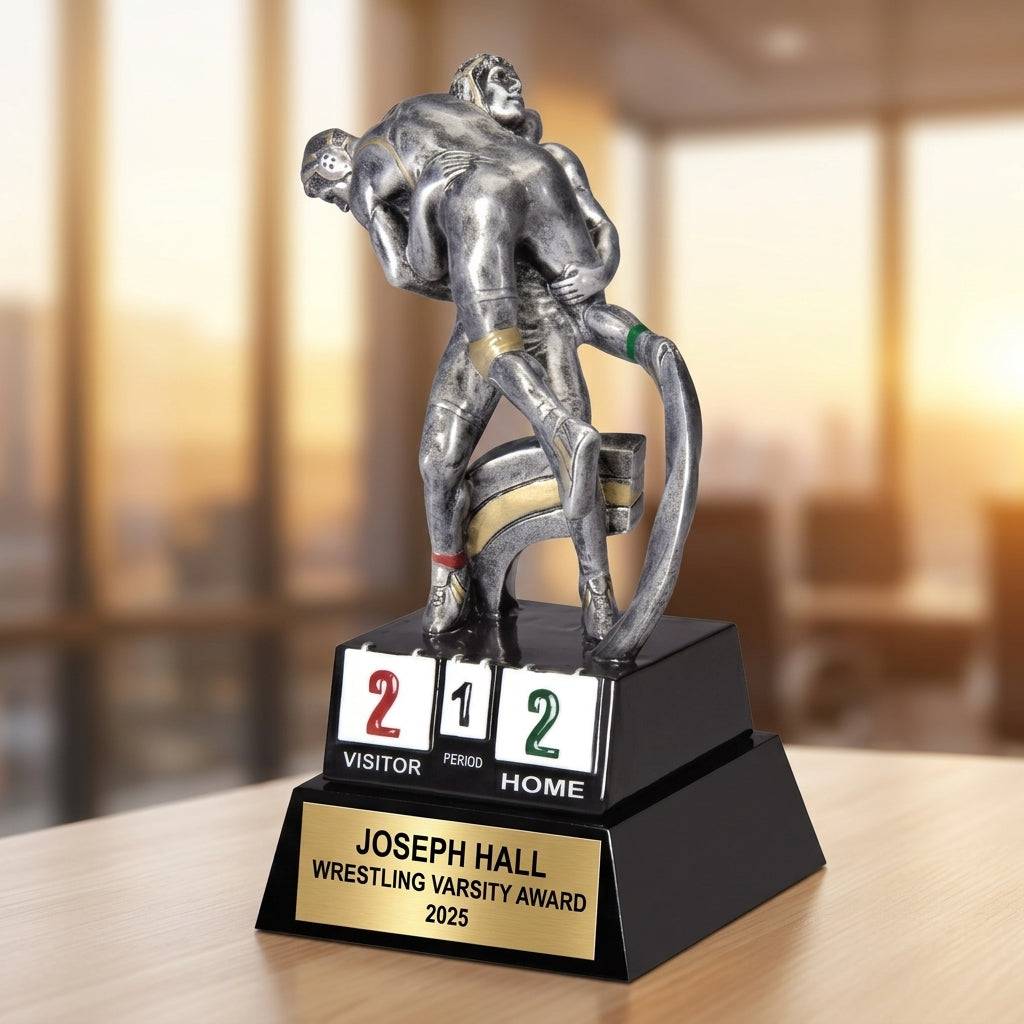 Wrestling Award Trophy | Personalized | Custom Engraved | Champion | MVP | Gift for Wrestler - View 5