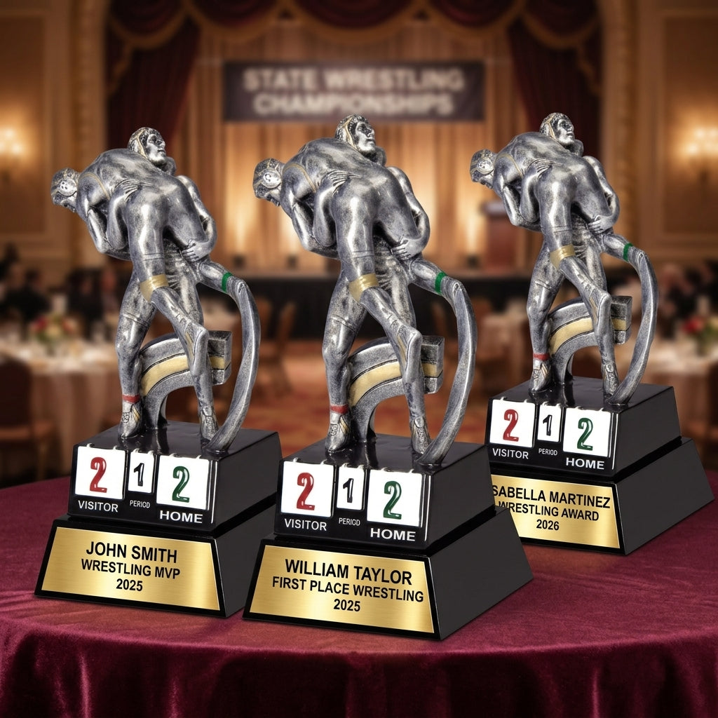 Wrestling Award Trophy | Personalized | Custom Engraved | Champion | MVP | Gift for Wrestler - View 6