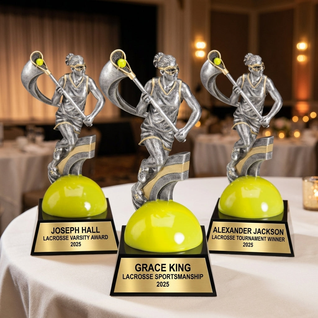 Lacrosse Award Trophy | Personalized | Custom Engraved | Lacrosse Gift | Team Award | Lacrosse Player Gift - View 6