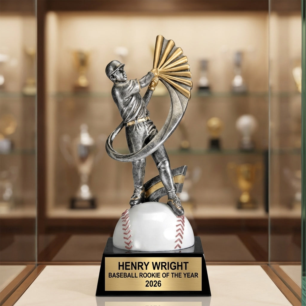 Baseball Award Trophy | Personalized | Custom Engraved | Baseball MVP | All-Star | Team Award | Baseball Gift - View 1
