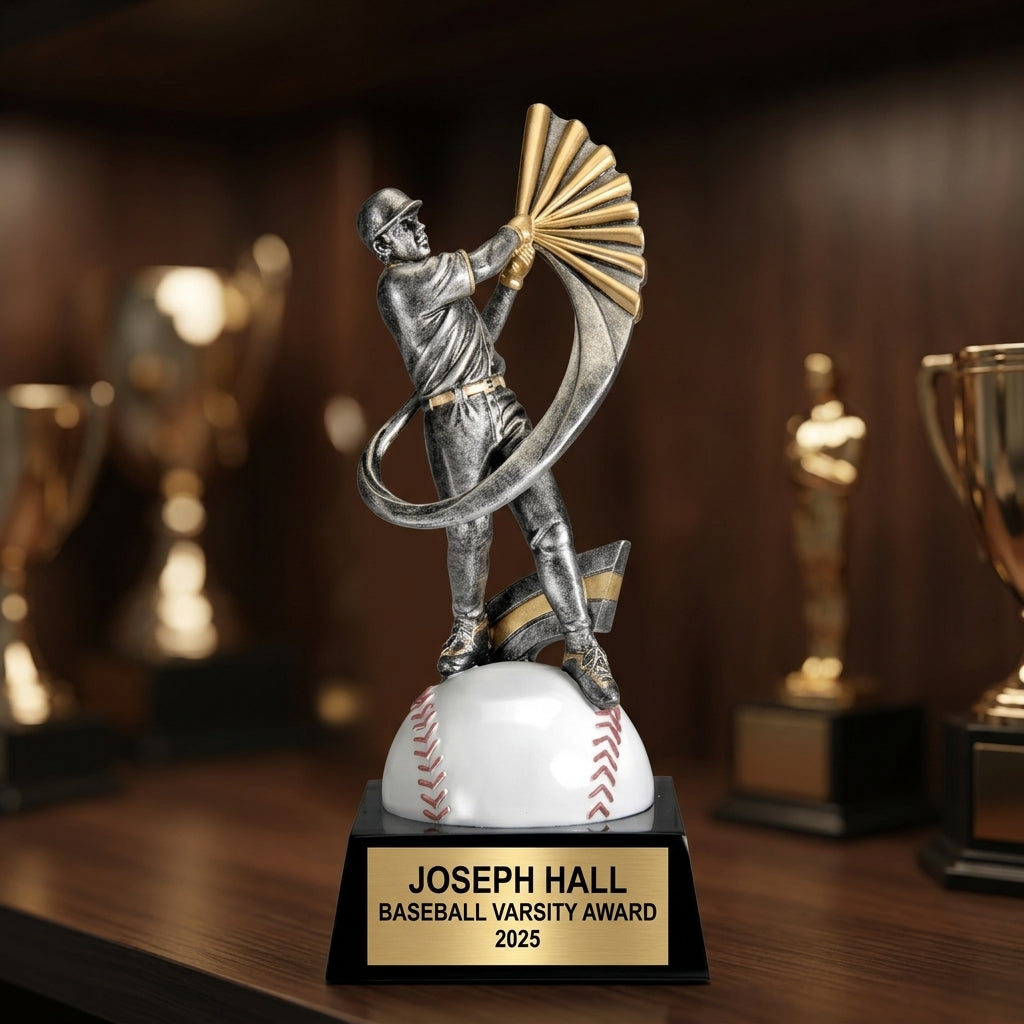 Baseball Award Trophy | Personalized | Custom Engraved | Baseball MVP | All-Star | Team Award | Baseball Gift - View 4