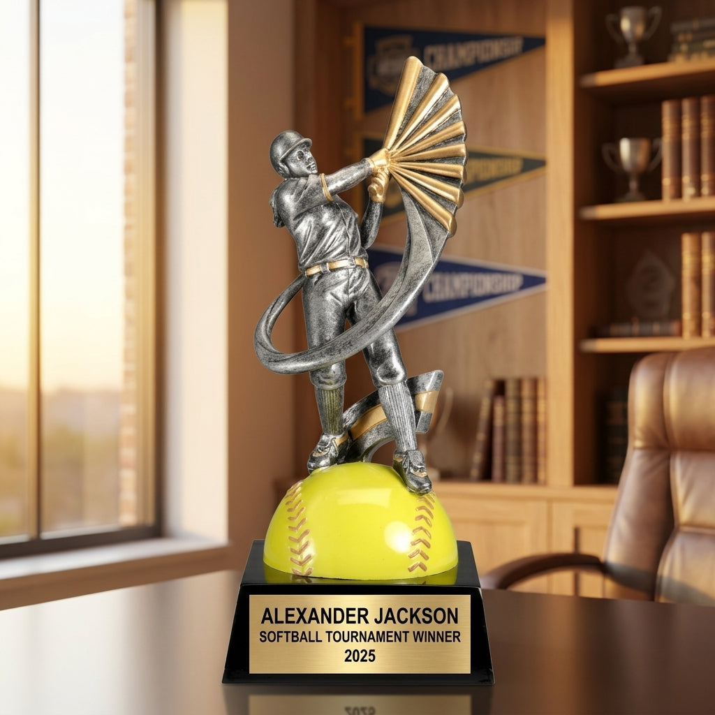 Softball Award Trophy | Personalized | Custom Engraved | Softball MVP | Team Award | End of Season Gift - View 5