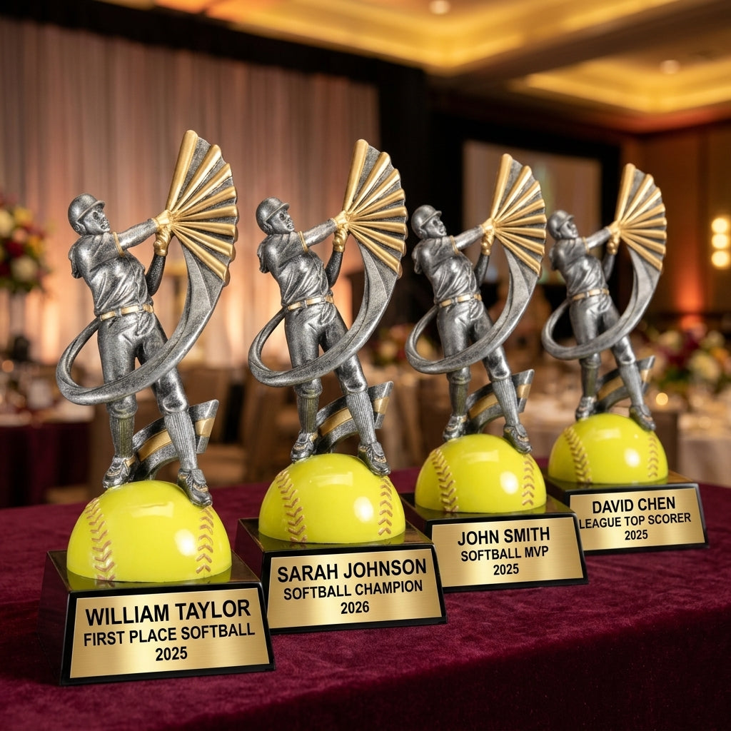 Softball Award Trophy | Personalized | Custom Engraved | Softball MVP | Team Award | End of Season Gift - View 6
