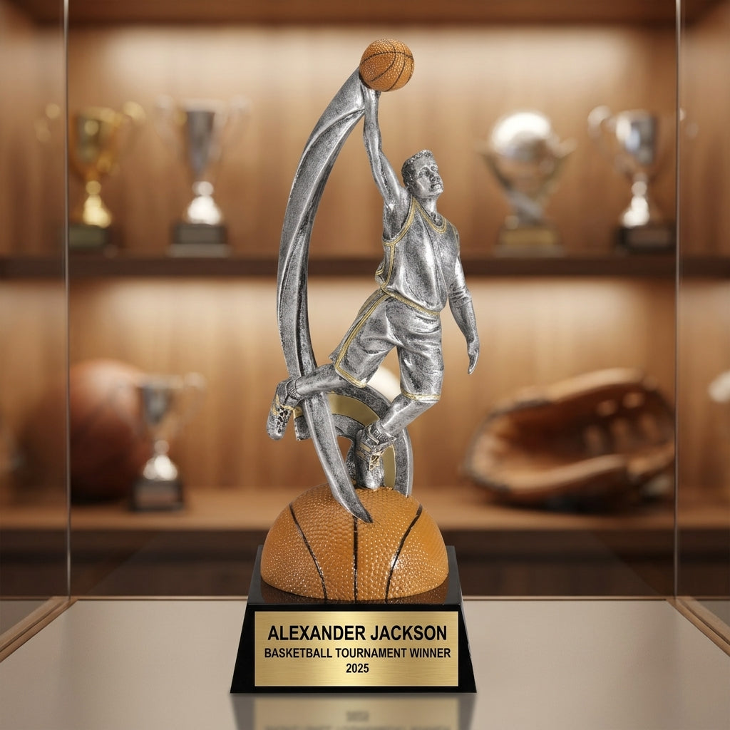 Basketball Award Trophy | Personalized | Custom Engraved | Basketball Team Gift | Player Trophy | Coach Gift - View 1