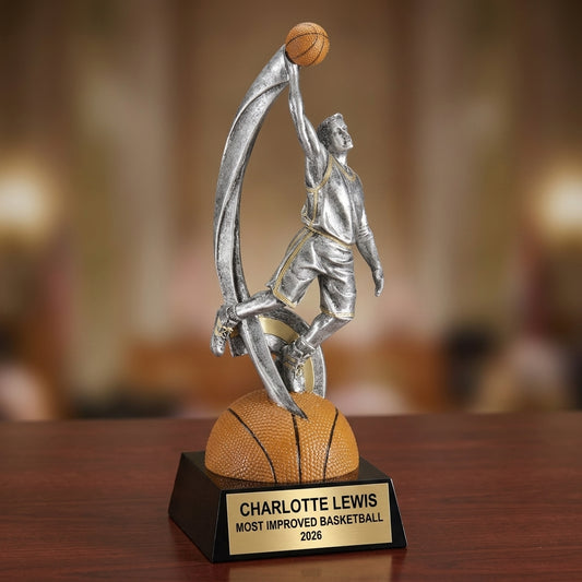 Basketball Award Trophy | Personalized | Custom Engraved | Basketball Team Gift | Player Trophy | Coach Gift - View 2