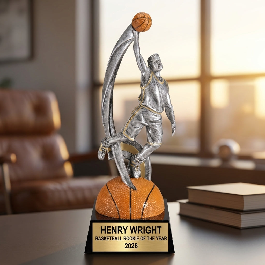 Basketball Award Trophy | Personalized | Custom Engraved | Basketball Team Gift | Player Trophy | Coach Gift - View 5