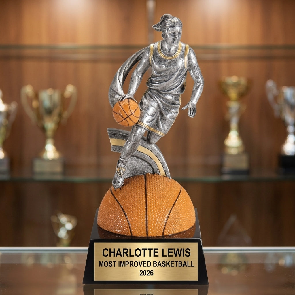 Basketball Trophy Award | Personalized | Custom Engraved | Basketball Award | Team Gift | Basketball Tournament Trophy | Player Award - View 1