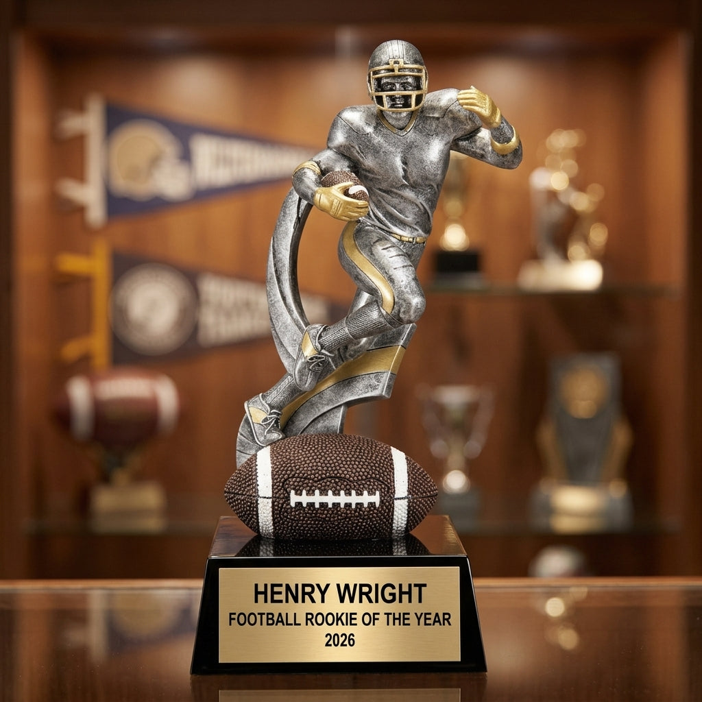 Football Trophy Award | Personalized | Custom Engraved | Football Award | Personalized Gift | Football Team Award | Achievement Trophy - View 1