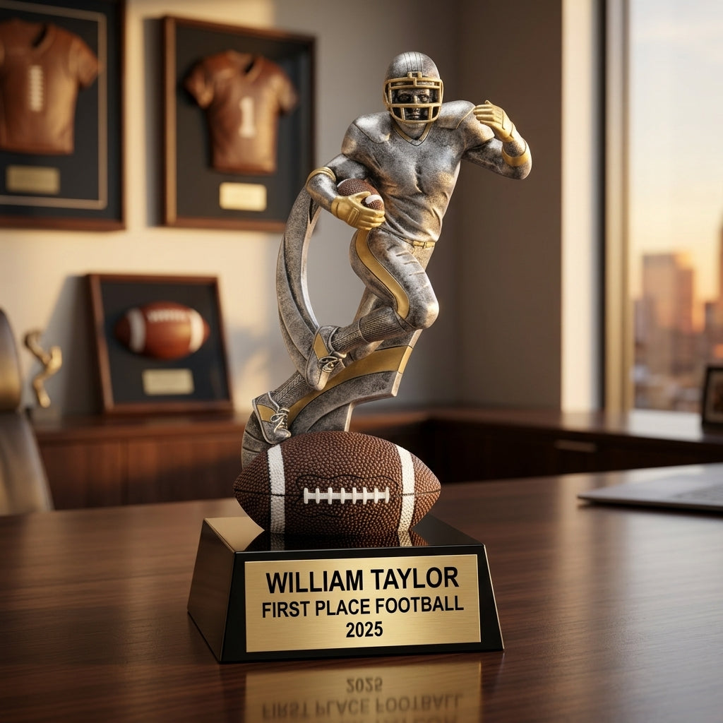 Football Trophy Award | Personalized | Custom Engraved | Football Award | Personalized Gift | Football Team Award | Achievement Trophy - View 5