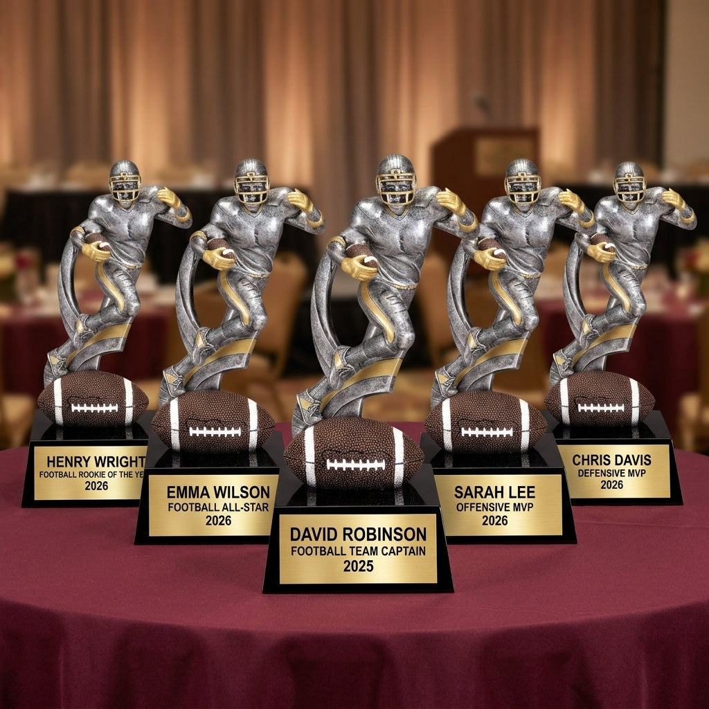 Football Trophy Award | Personalized | Custom Engraved | Football Award | Personalized Gift | Football Team Award | Achievement Trophy - View 6