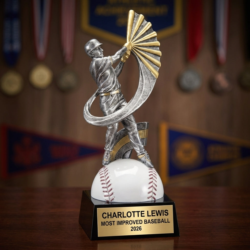 Baseball Trophy Award | Personalized Baseball Award | Custom Engraved | MVP | Baseball Gift | Personalized Award | Baseball Trophy - View 3
