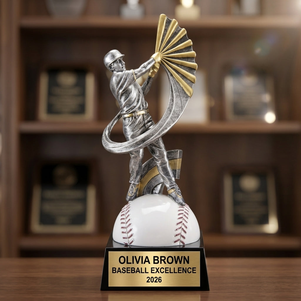 Baseball Trophy Award | Personalized Baseball Award | Custom Engraved | MVP | Baseball Gift | Personalized Award | Baseball Trophy - View 4