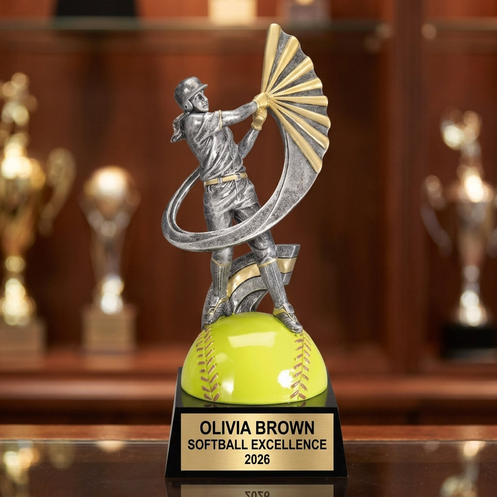 Softball Award Trophy | Personalized | Custom Engraved | MVP | All-Star | Team Gift - View 1