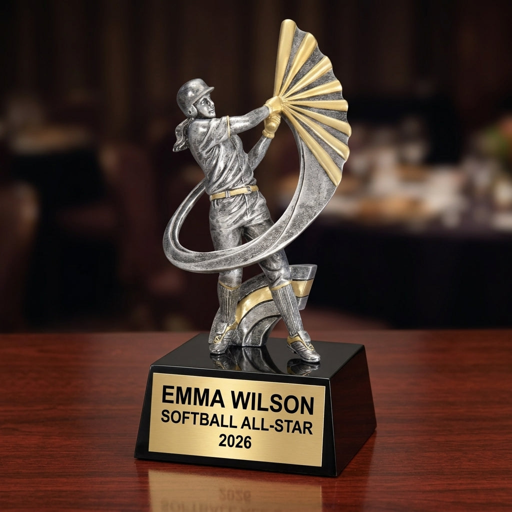 Softball Award Trophy | Personalized | Custom Engraved | MVP | All-Star | Team Gift - View 2