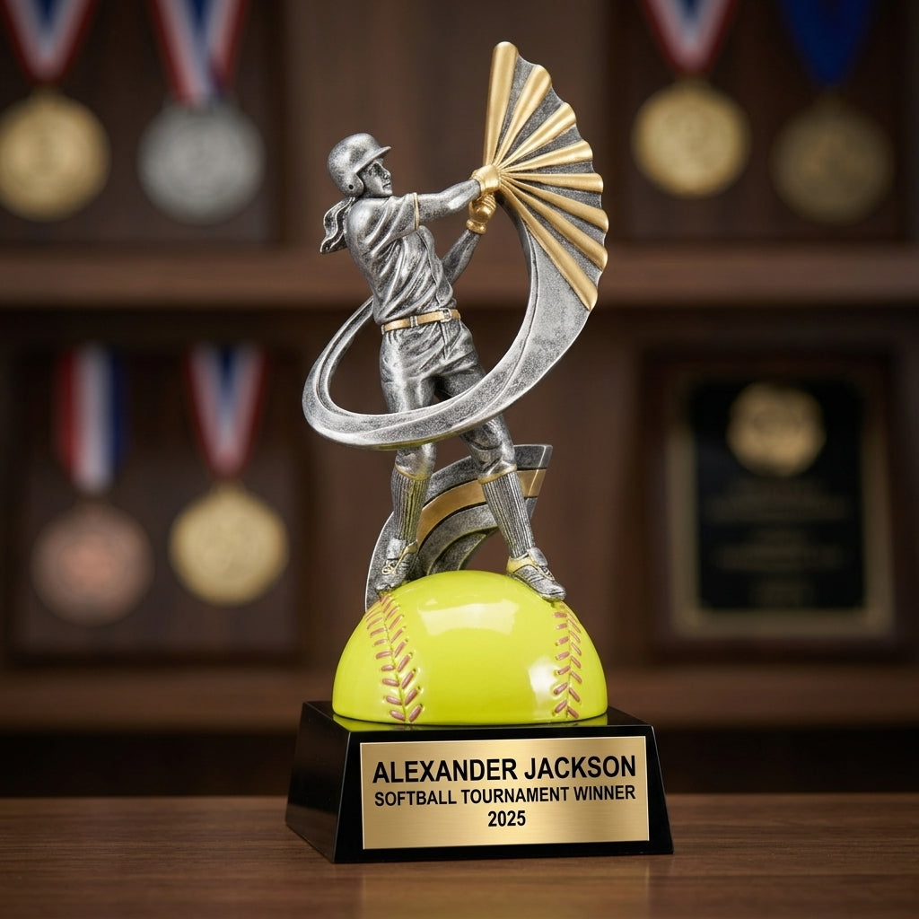 Softball Award Trophy | Personalized | Custom Engraved | MVP | All-Star | Team Gift - View 3