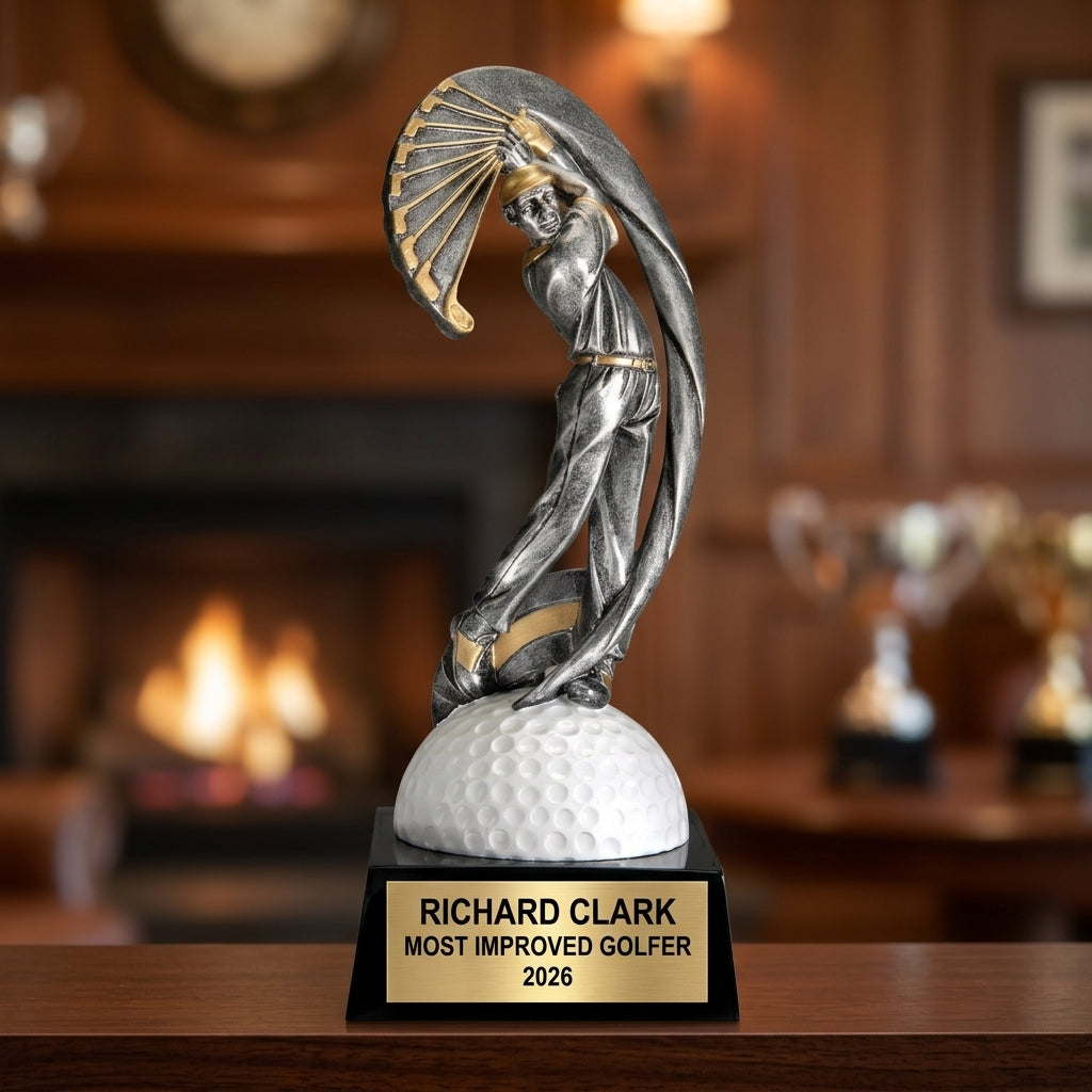 Golf Award Trophy | Personalized | Custom Engraved | Champion | Hole in One | Golf Gift | Golf Tournament | Engraved Award - View 1