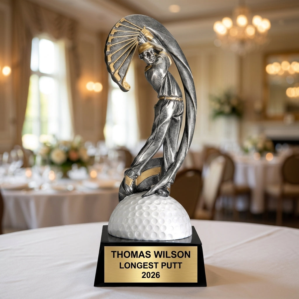 Golf Award Trophy | Personalized | Custom Engraved | Champion | Hole in One | Golf Gift | Golf Tournament | Engraved Award - View 5