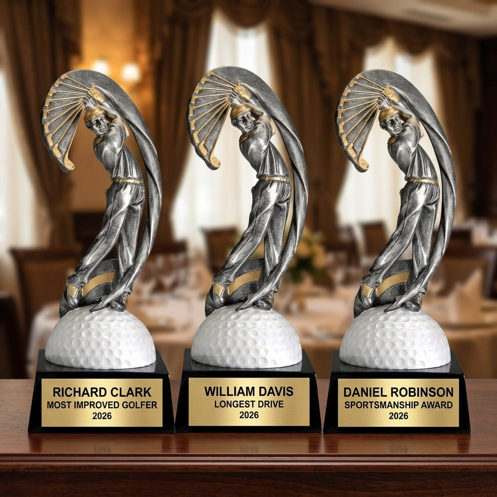 Golf Award Trophy | Personalized | Custom Engraved | Champion | Hole in One | Golf Gift | Golf Tournament | Engraved Award - View 6