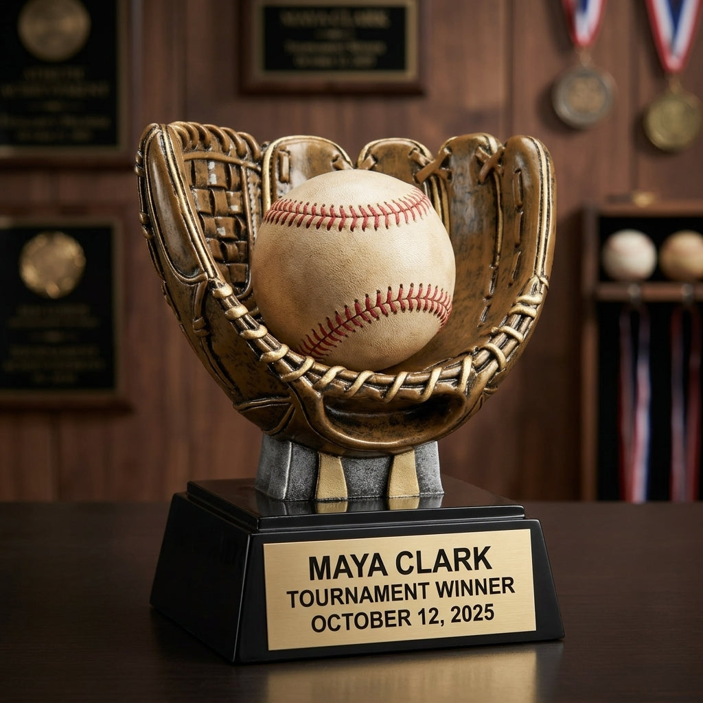 Baseball Ball Display | Softball Award | Personalized | Custom Engraved | Home Run | Game Ball | Wood Unlimited - View 3