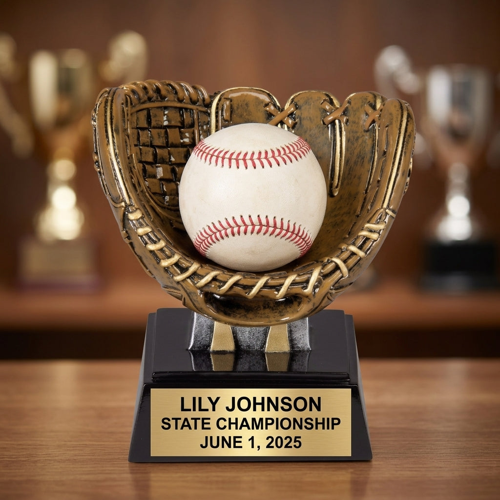 Baseball Ball Display | Softball Award | Personalized | Custom Engraved | Home Run | Game Ball | Wood Unlimited - View 4