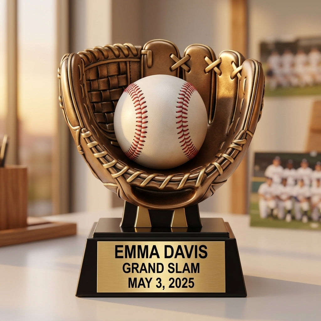 Baseball Ball Display | Softball Award | Personalized | Custom Engraved | Home Run | Game Ball | Wood Unlimited - View 5