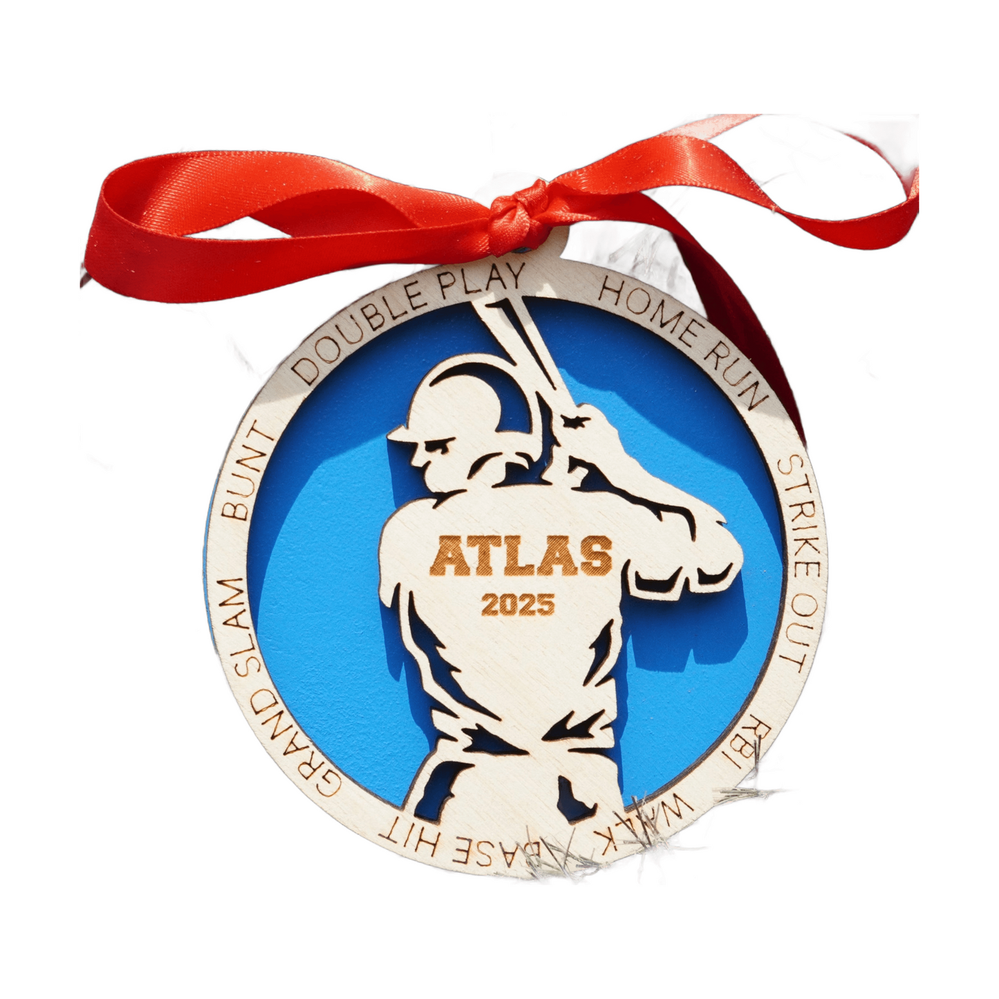 Personalized Baseball Christmas Ornament Gift for Baseball Player, Baseball Player Gift, Christmas Gift for Baseball Player