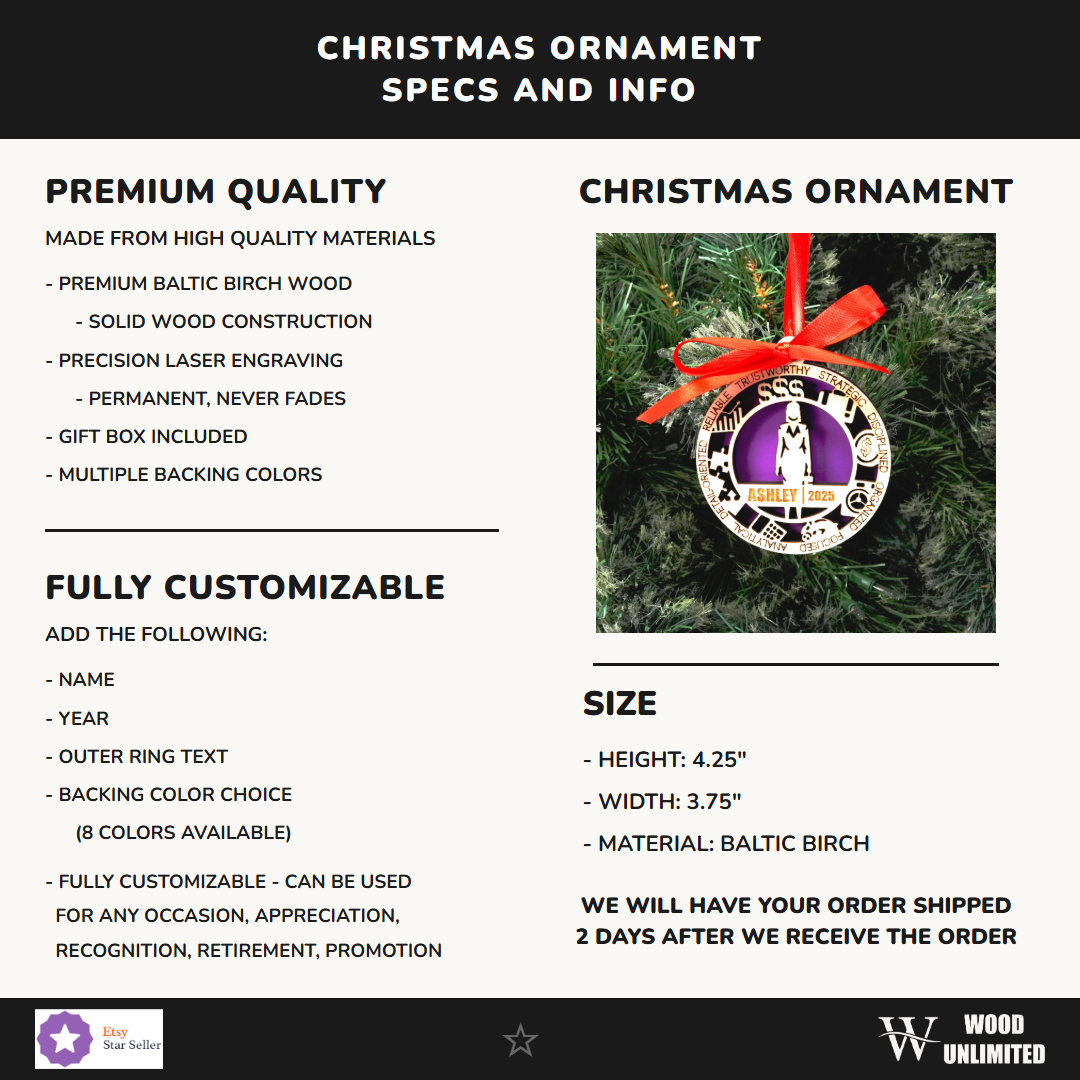 Personalized Banker Christmas Ornament – Gift for Female Banker or Loan Officer, Financial Advisor, Accountant, Finance Pr...