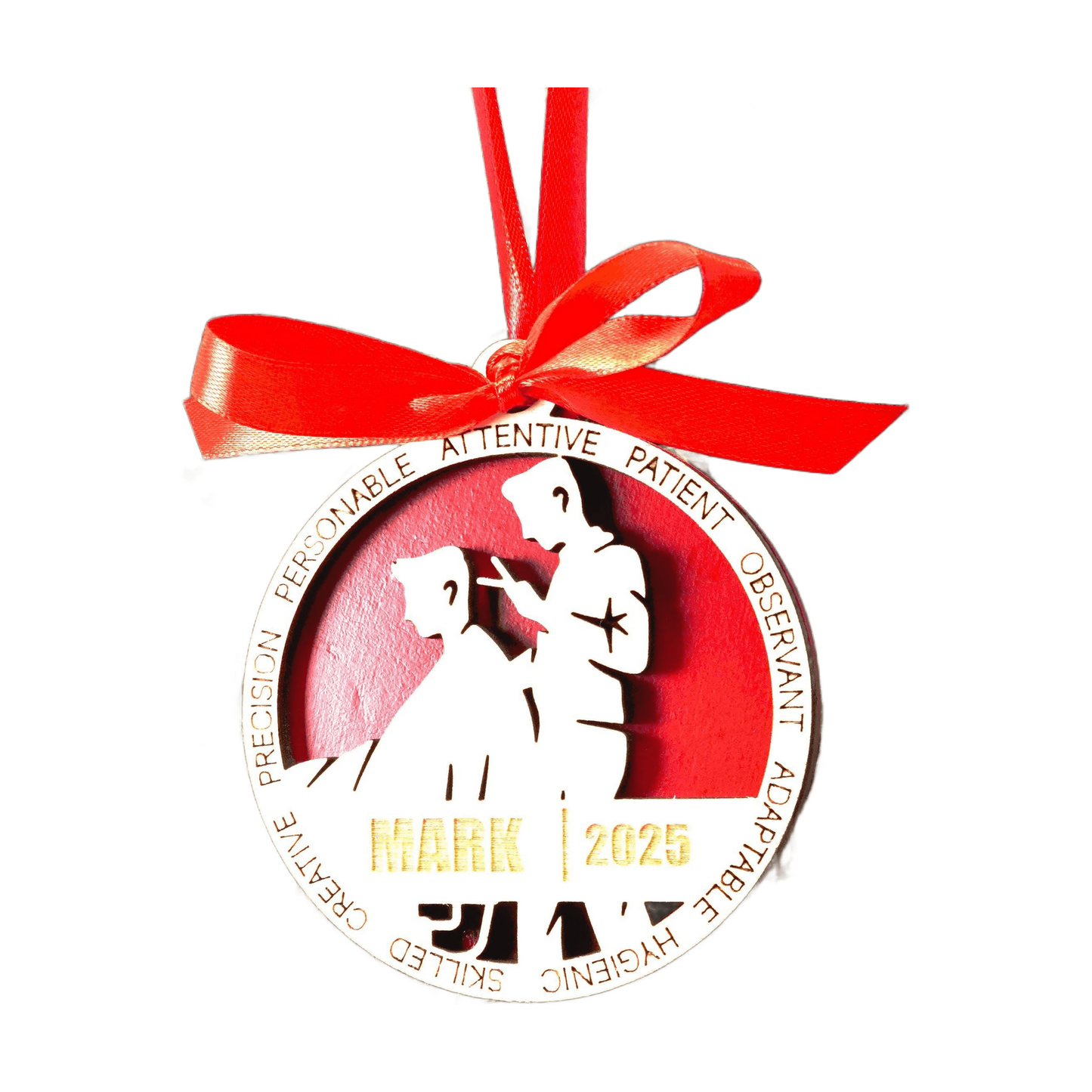 Personalized Barber Christmas Ornament – Gift for Male Barber or Stylist, Hair Artist, Hair Stylist Ornament