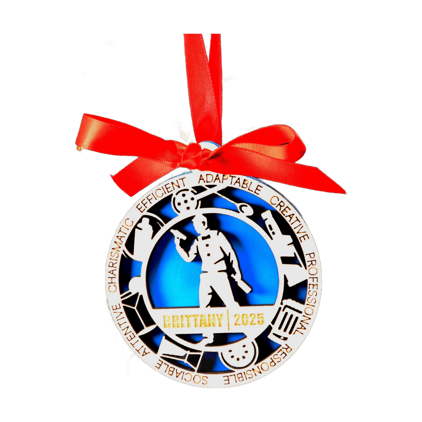 Personalized Bartender Christmas Ornament – Gift for Male Bartender or Mixologist, Bar Worker, Bar Tender Christmas Gift