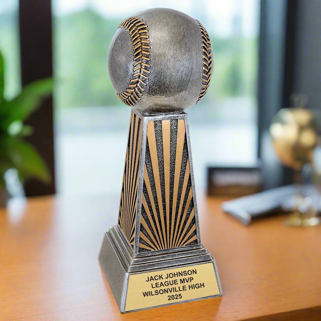 Personalized Baseball Award, Baseball Trophy, Custom Baseball or Softball Imperial Resin Award for Baseball Teams and Players