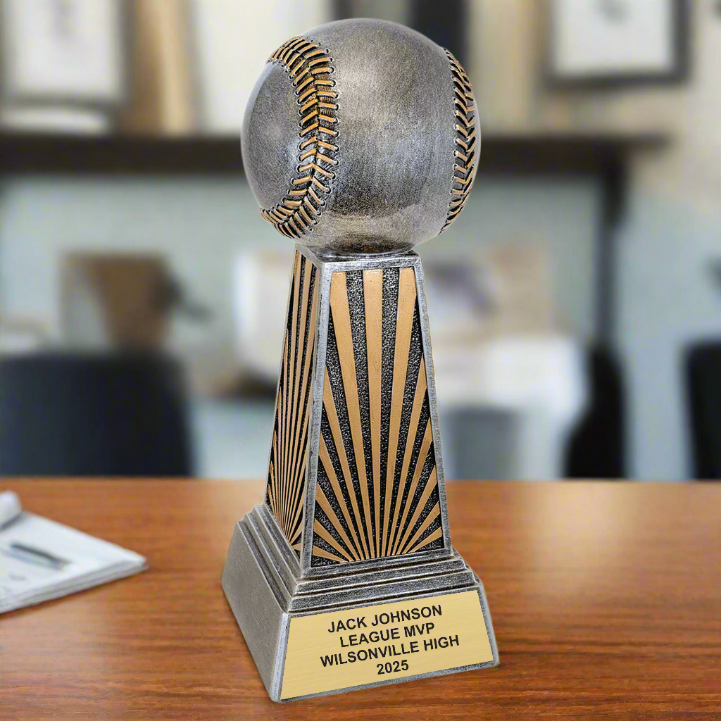 Personalized Baseball Award, Baseball Trophy, Custom Baseball or Softball Imperial Resin Award for Baseball Teams and Players