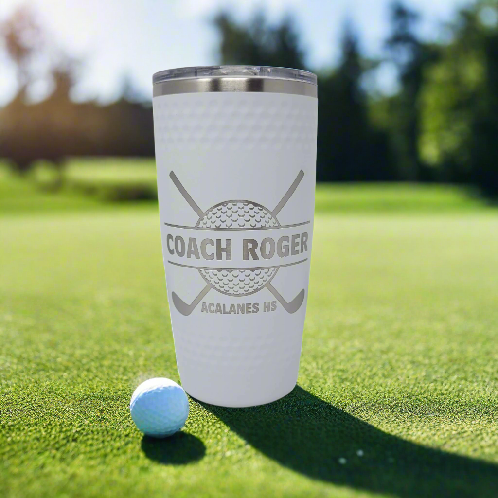 Personalized Drink Tumbler, Coffee Mug, Golf Gift, Gift for Golfer, Personalized Gift for Golf Enthusiast