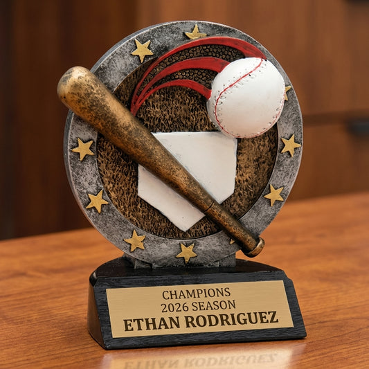 Personalized Sports Trophy 4.5" - Custom Engraved R for Team, Coach & MVP - View 2