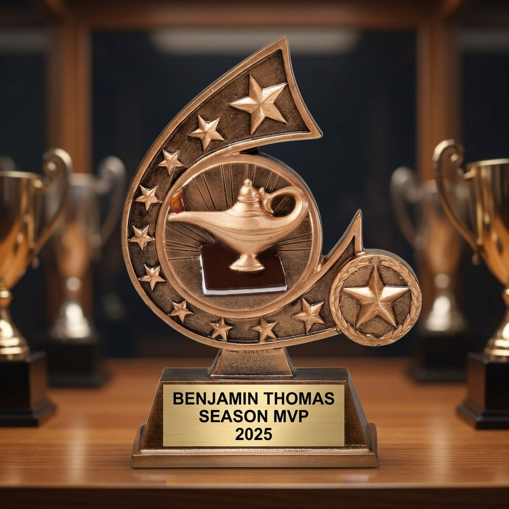 Personalized academic achievement award | Personalized Academic Achievement Trophy with custom engraved name plate, ideal for Schools and Universities and Teachers and Professors, perfect Recognizing academic excellence for Graduation ceremonies and Academic award banquets