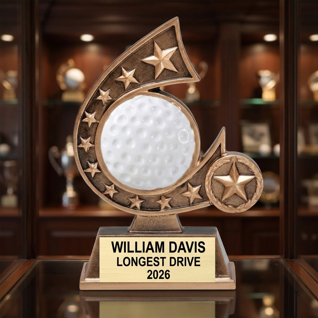 Golf Trophy Award | Personalized | Custom Engraved | Golf Tournament Trophy | Golf Gift | Custom Golf Award | Personalized Golf Gift - View 1