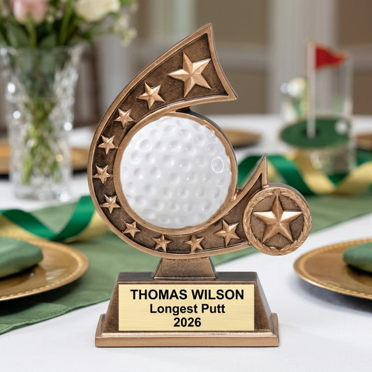 Golf Trophy Award | Personalized | Custom Engraved | Golf Tournament Trophy | Golf Gift | Custom Golf Award | Personalized Golf Gift - View 2