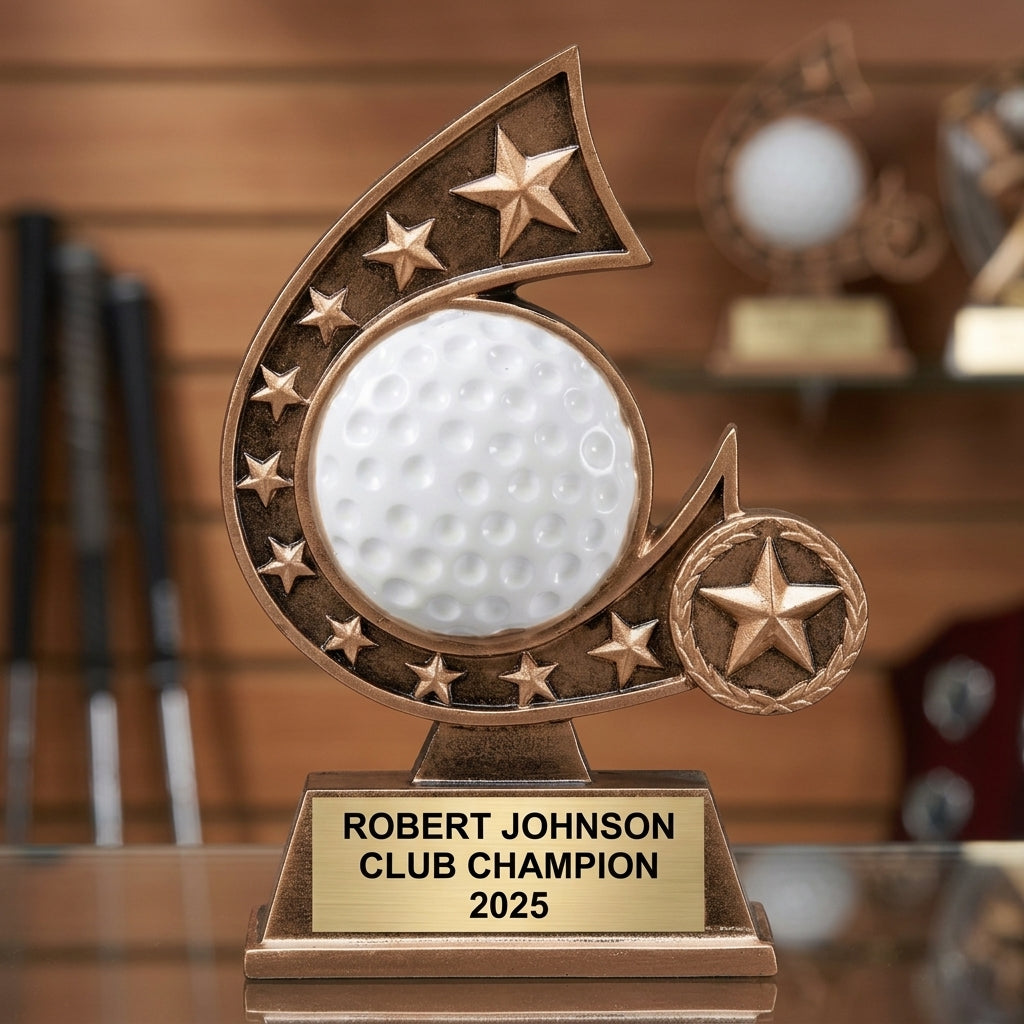 Golf Trophy Award | Personalized | Custom Engraved | Golf Tournament Trophy | Golf Gift | Custom Golf Award | Personalized Golf Gift - View 3