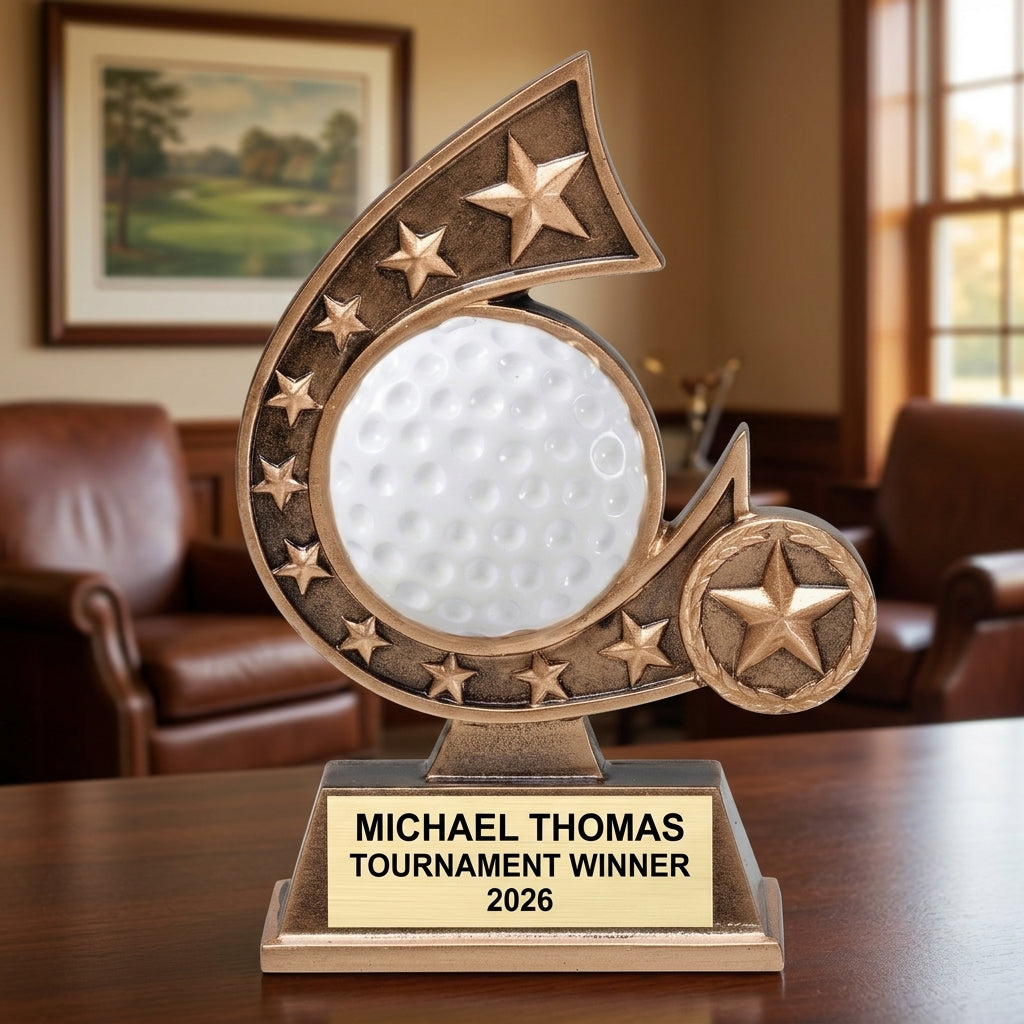 Golf Trophy Award | Personalized | Custom Engraved | Golf Tournament Trophy | Golf Gift | Custom Golf Award | Personalized Golf Gift - View 4