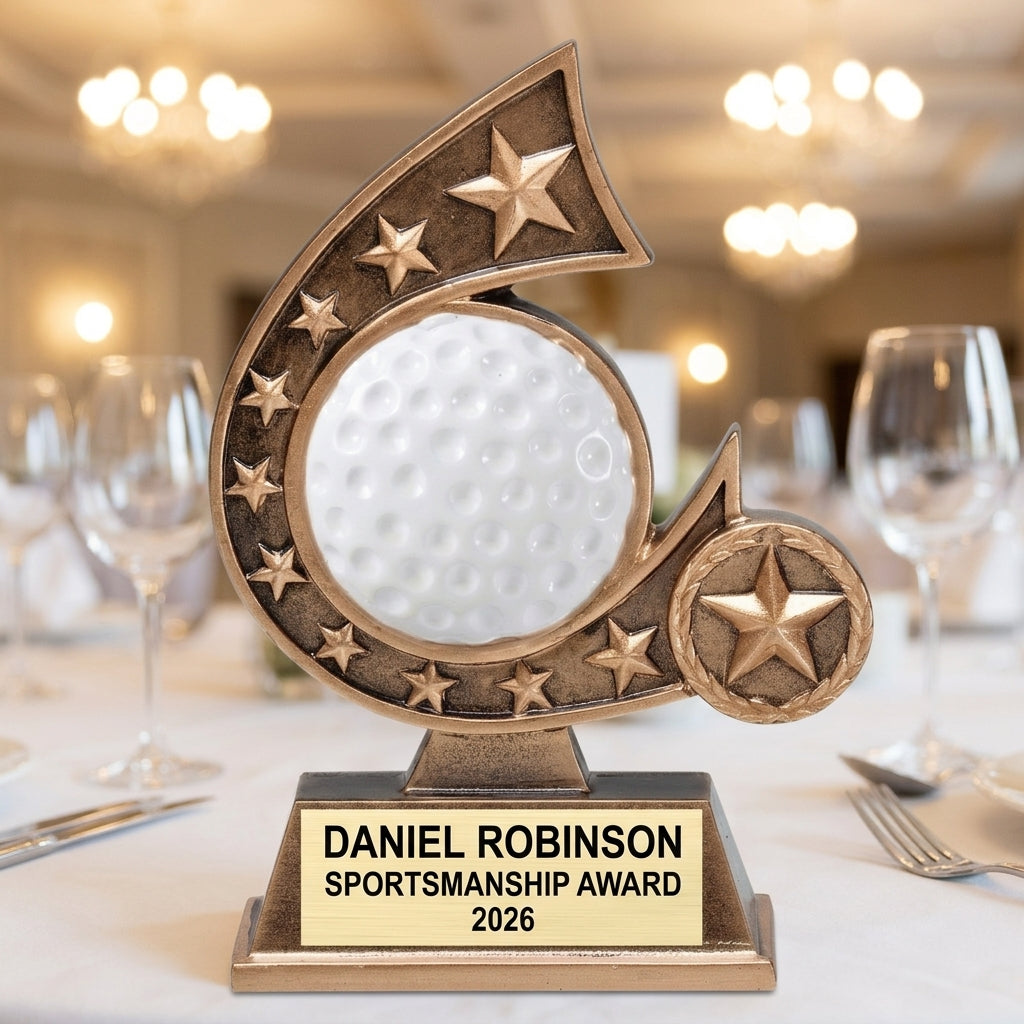 Golf Trophy Award | Personalized | Custom Engraved | Golf Tournament Trophy | Golf Gift | Custom Golf Award | Personalized Golf Gift - View 5