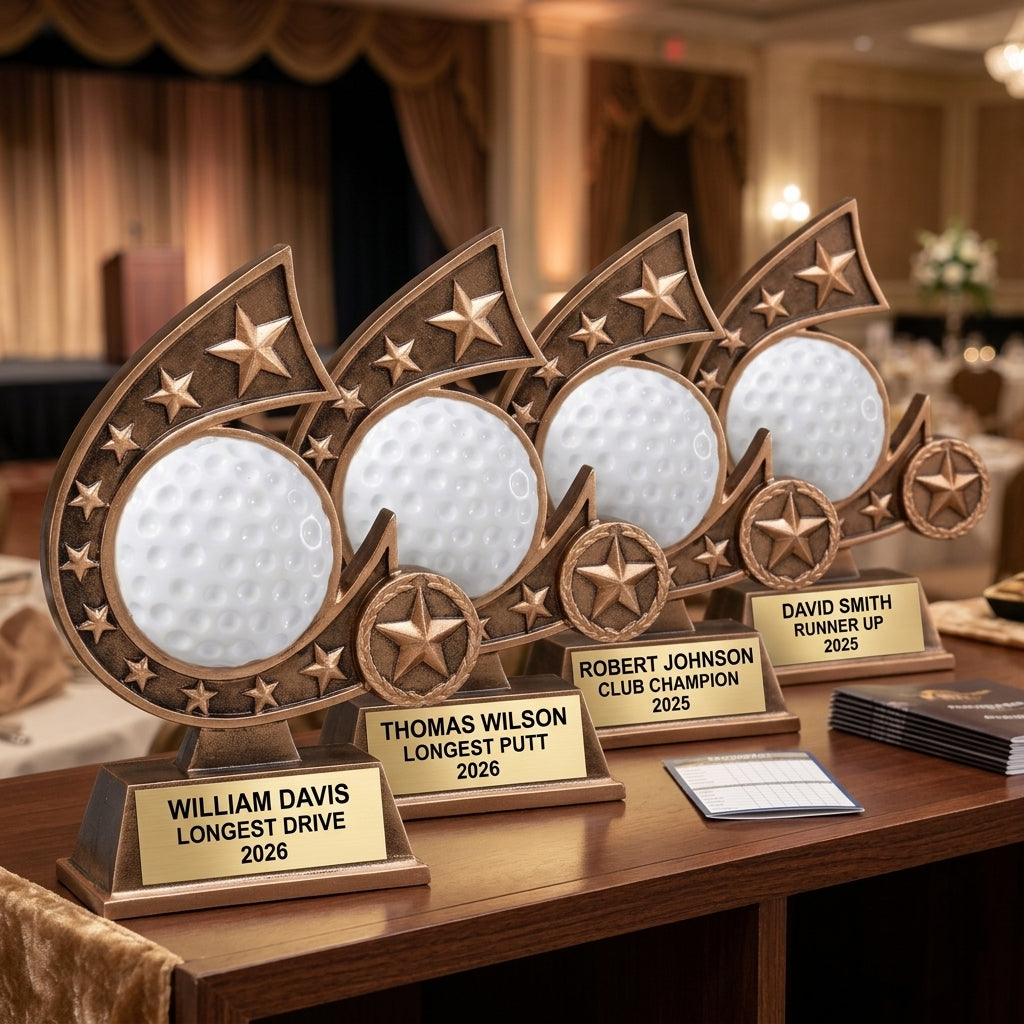 Golf Trophy Award | Personalized | Custom Engraved | Golf Tournament Trophy | Golf Gift | Custom Golf Award | Personalized Golf Gift - View 6